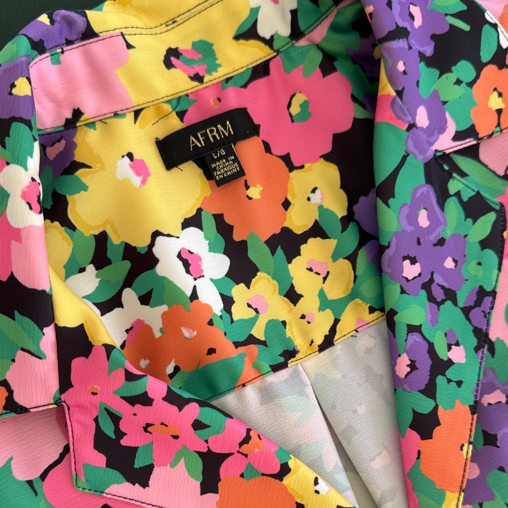 AFRM Multicolor Floral Shirt - Picture 2 of 4
